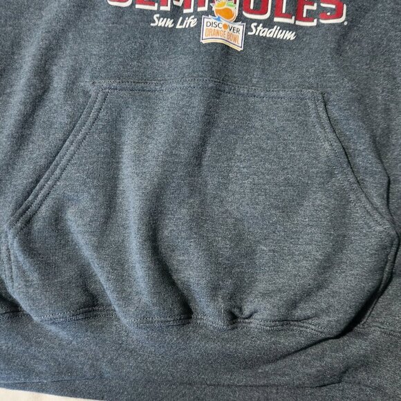 Florida State Seminoles Hoodie Men's Med. Long Sleeve Pullover Orange Bowl - Picture 5 of 11